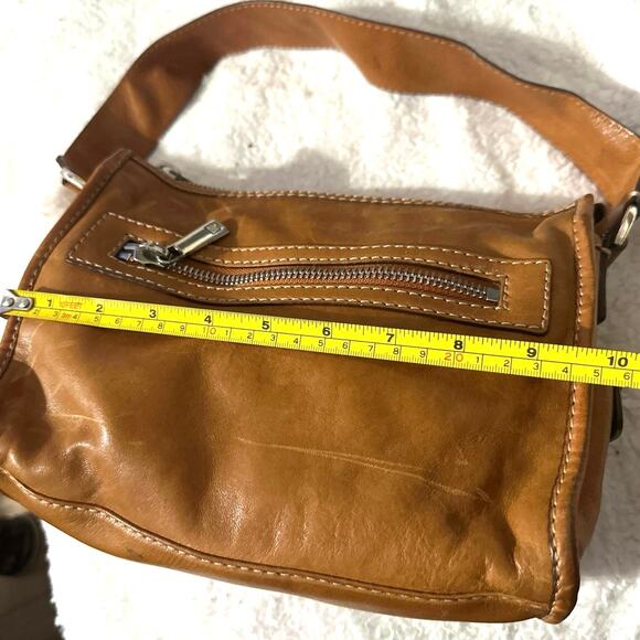 Michael Kors Vintage Leather Minimal Hobo Shoulder Bag single-strap side pockets - Picture 8 of 14